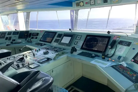 Representative image of bridge operations, ship management and technical coordination.