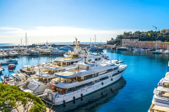 Representative image of managed yachts berthed in a marina.